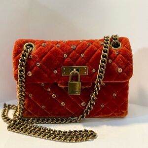 Kurt Geiger Red Quilted Crossbody Bag